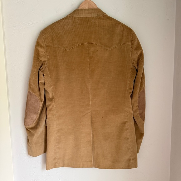 Farah Texas  Jacket Men's Tan Corduroy Western Blazer Size 36R - Picture 11 of 13